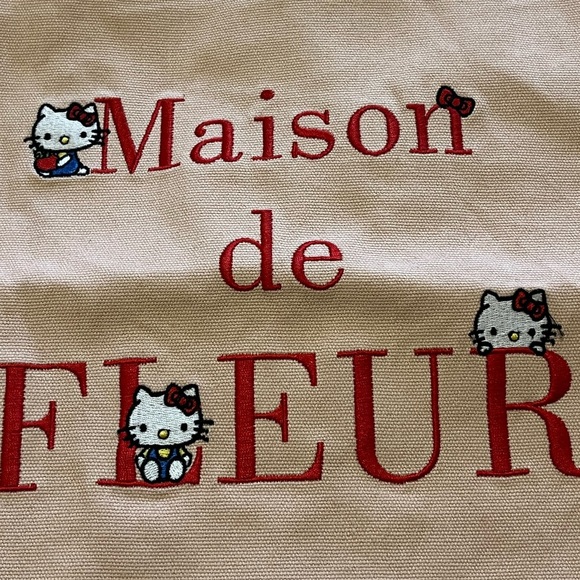 Hello Kitty Maison De Fleur Canvas Tote Bag - Picture 2 of 6